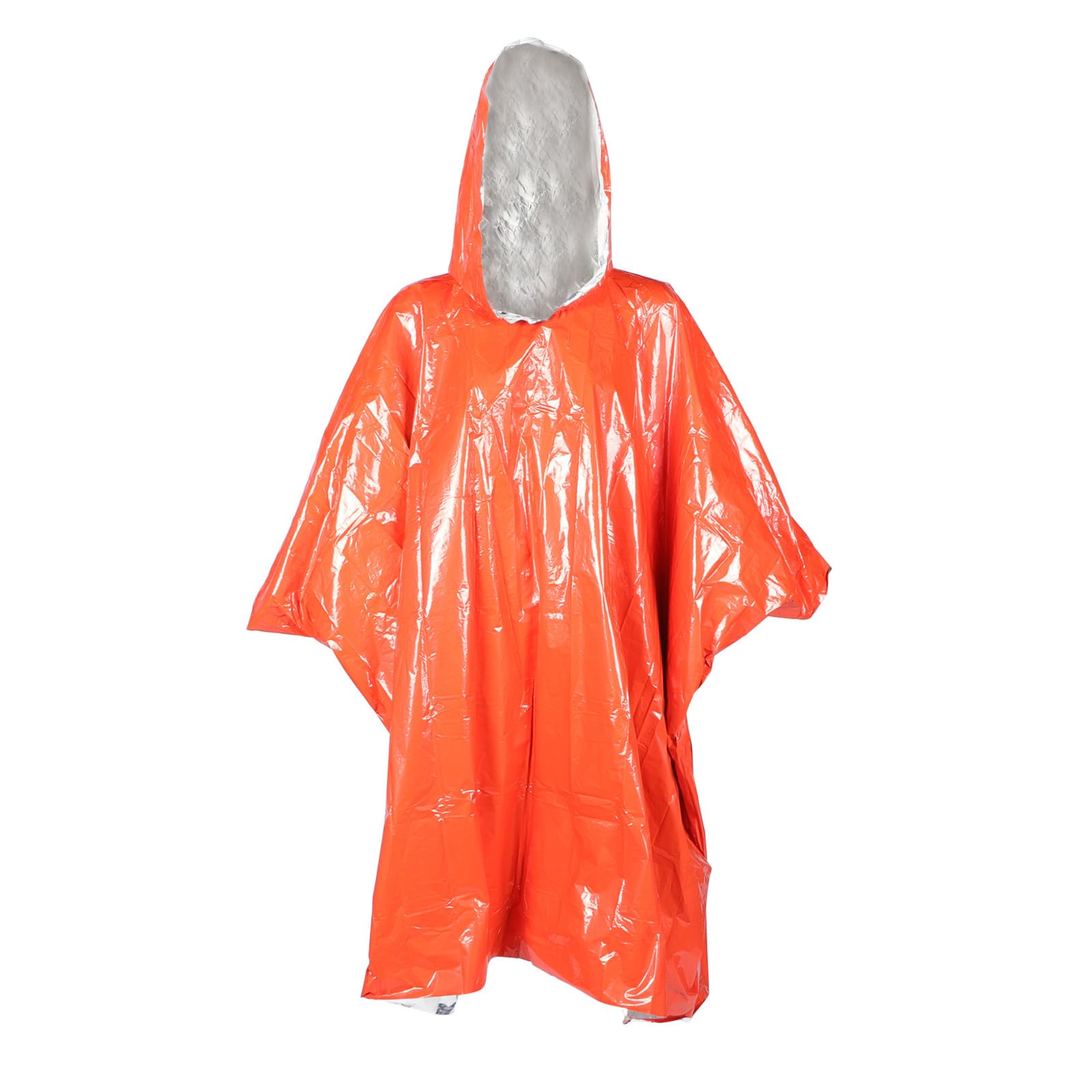 Manta de supervivencia reflectante tipo poncho impermeable para camping y ciclismo exterior