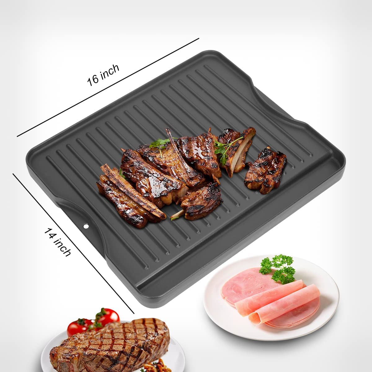 バーベキュー・調理用品 Chef's Design Giant Reversible Griddle バーベキュー・調理用品 Chef's Design Giant Reversible