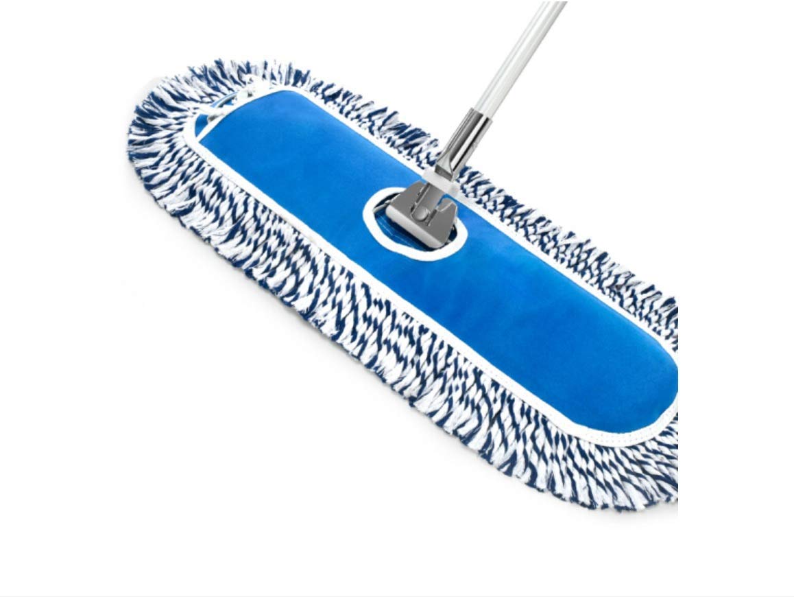 Mu 60*16.5Cm Household Large Flat Tow Commercial Cleaning Flat Towed Wood Floor, Dust Push Yarn Mop,60 * 16.5Cm