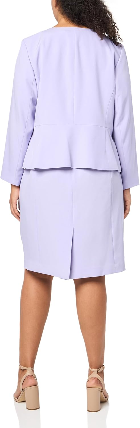 Le Suit Women's Collarless Jacket & Sheath Dress, 2pc Set