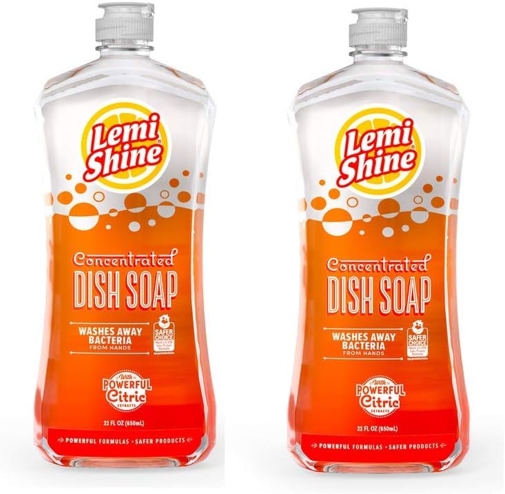 Lemi Shine Concentrated Liquid Dish and Hand Soap, Fresh
