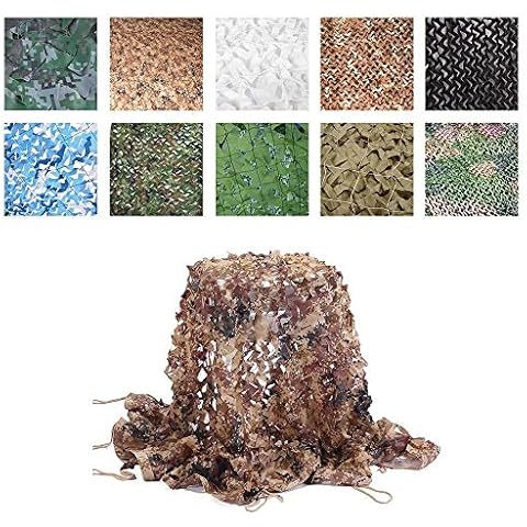 2m X 3m/6.5 X 9.8ft Woodland Desert Camouflage Net Army Camo Netting Oxford Fabric Hunting Shooting Hide Army Cover
