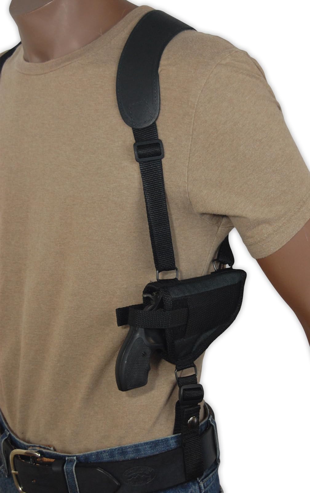 Barsony Cross Harness Shoulder Holster for S&W 43C 8 Rounds 351C 7 Rounds Left