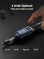 Vista 4 de GROWNEER Digital Torque Screwdriver, 2.66-53.1 In-lbs/0.3-6 Nm, 1/4'' Drive Inch Pound Torque Screwdriver Electrician with Buzzer & LED Indicator