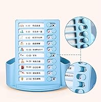 Vista 8 de 2 in 1 Rotating Pen Holder Chore Chart Checklist Board Desk Organizer Large Capacity Stationery Organizer Large Capacity Box Swivel Holder Desk