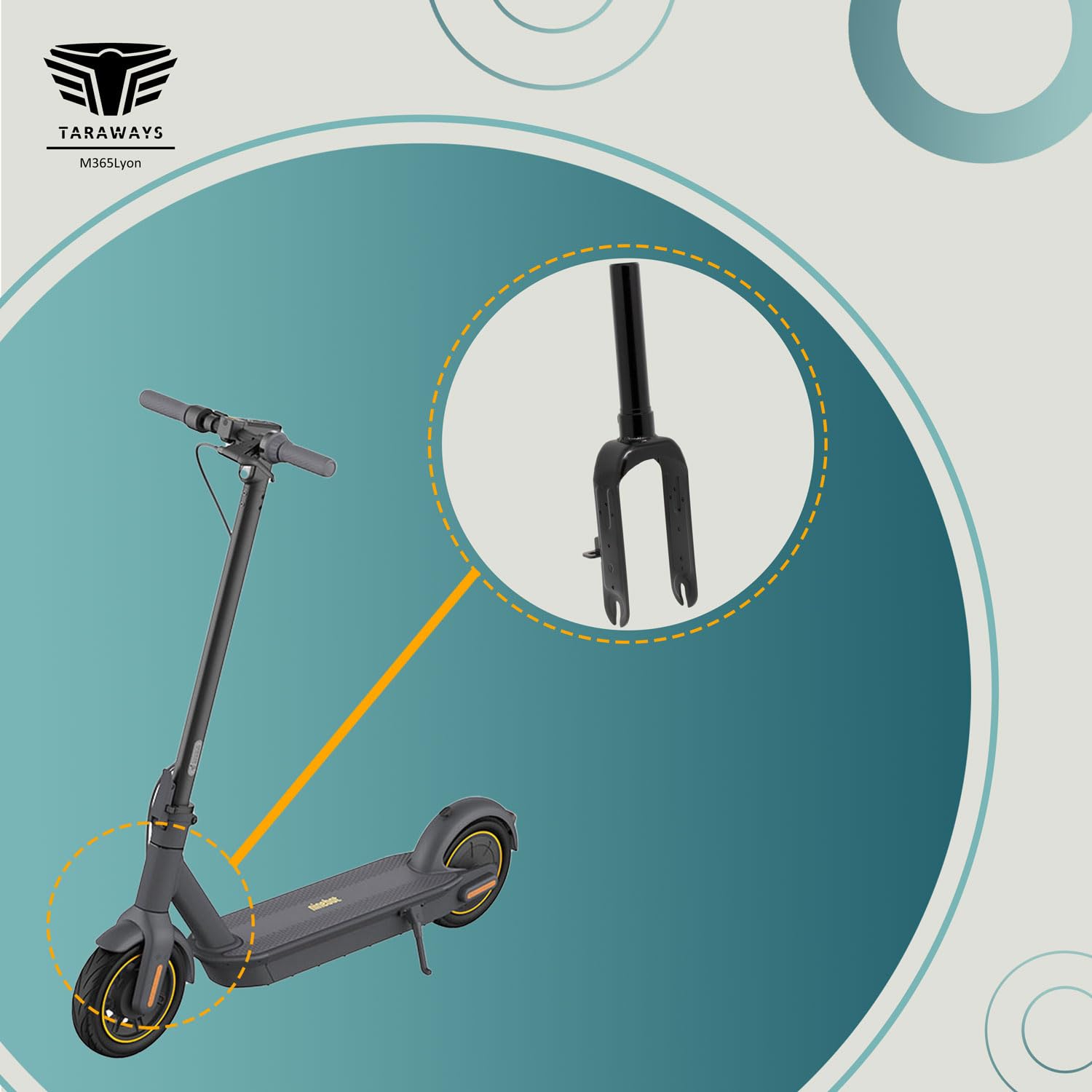 Horquilla delantera Ninebot G30 Max para patinete