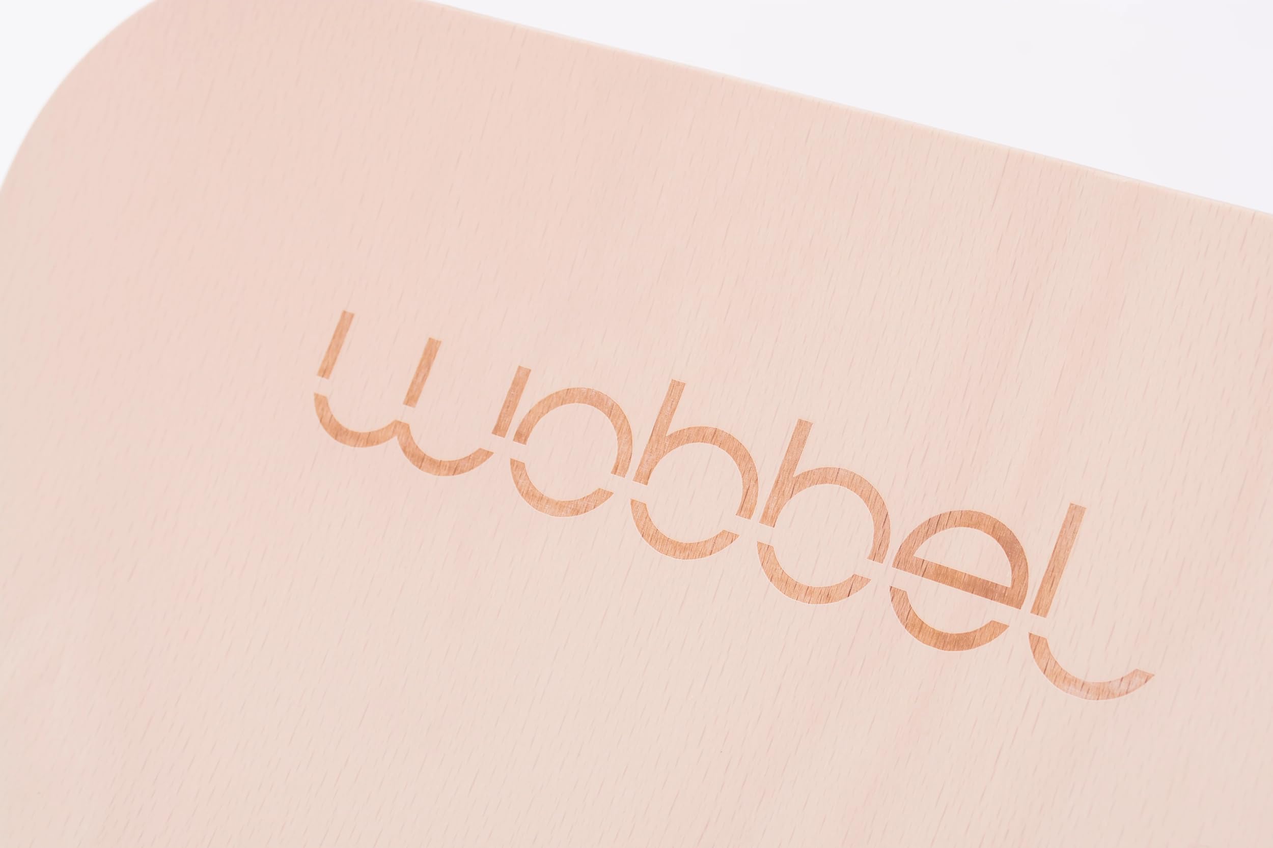 Wobbel Balanceboard transparent lackiert ohne Filz yogaboard