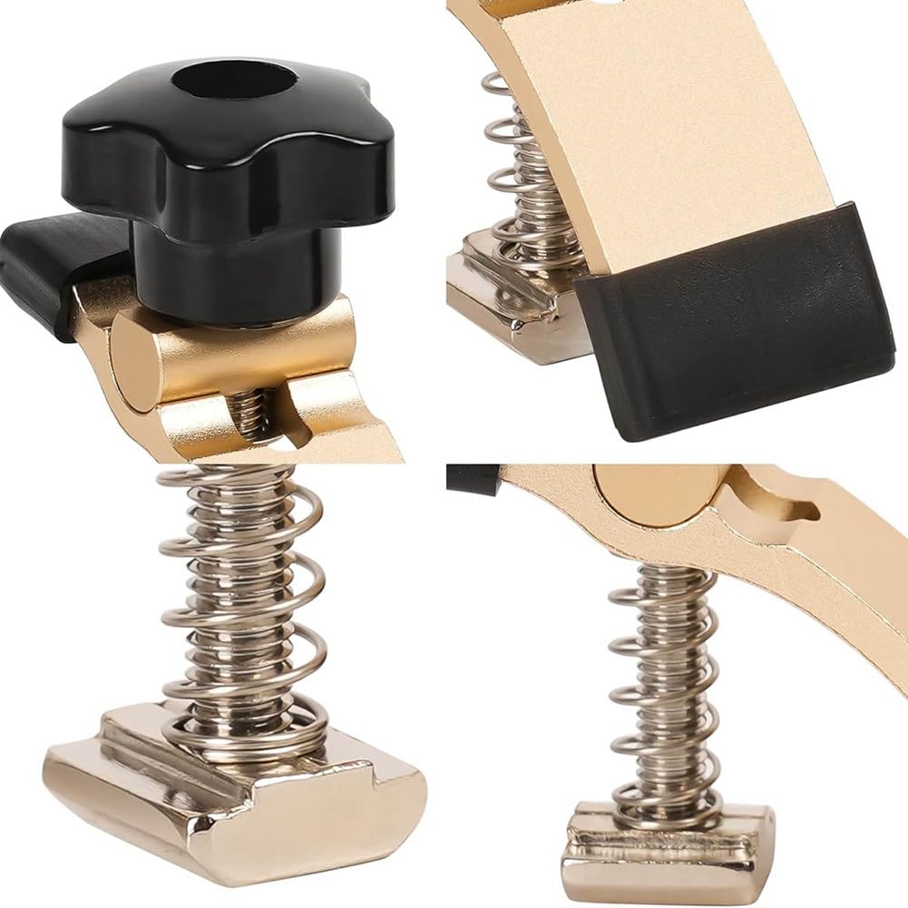 PRATYAHARA Kit de Mini Pinces de Maintien 2 Pièces, Pince de Routeur CNC pour le Travail Du Bois et des Métaux, avec Machine de Routeur CNC 3018