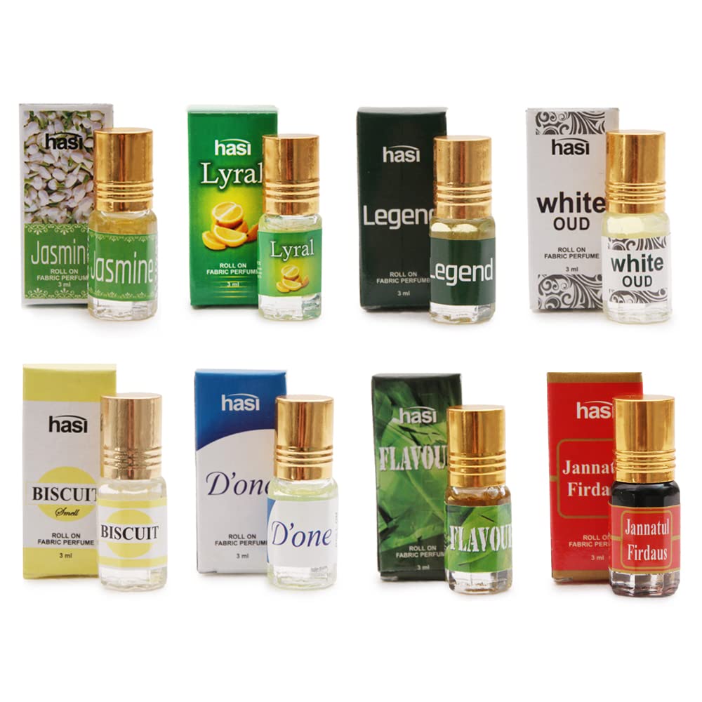 Roll-On Perfume Combo (Pack Of 8) Fragrances Long Lasting Value Pack, 0% Alcohol (Made In India) For Unisex, 24ml - Fresh-image-40
