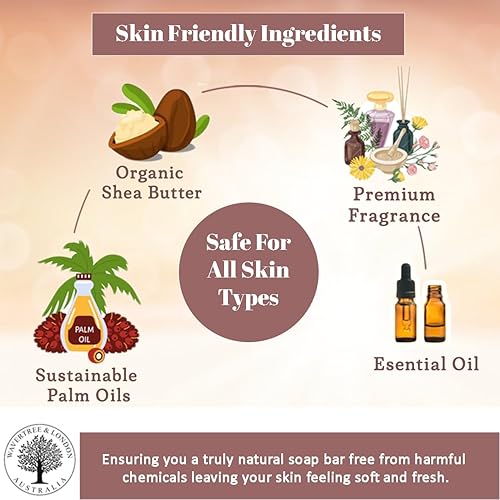 Miniatura 6 de Wavertree & London English Rose - Barras de jabón natural perfumadas para mujeres y hombres (2 x 7 onzas), barras de jabón hidratantes de triple