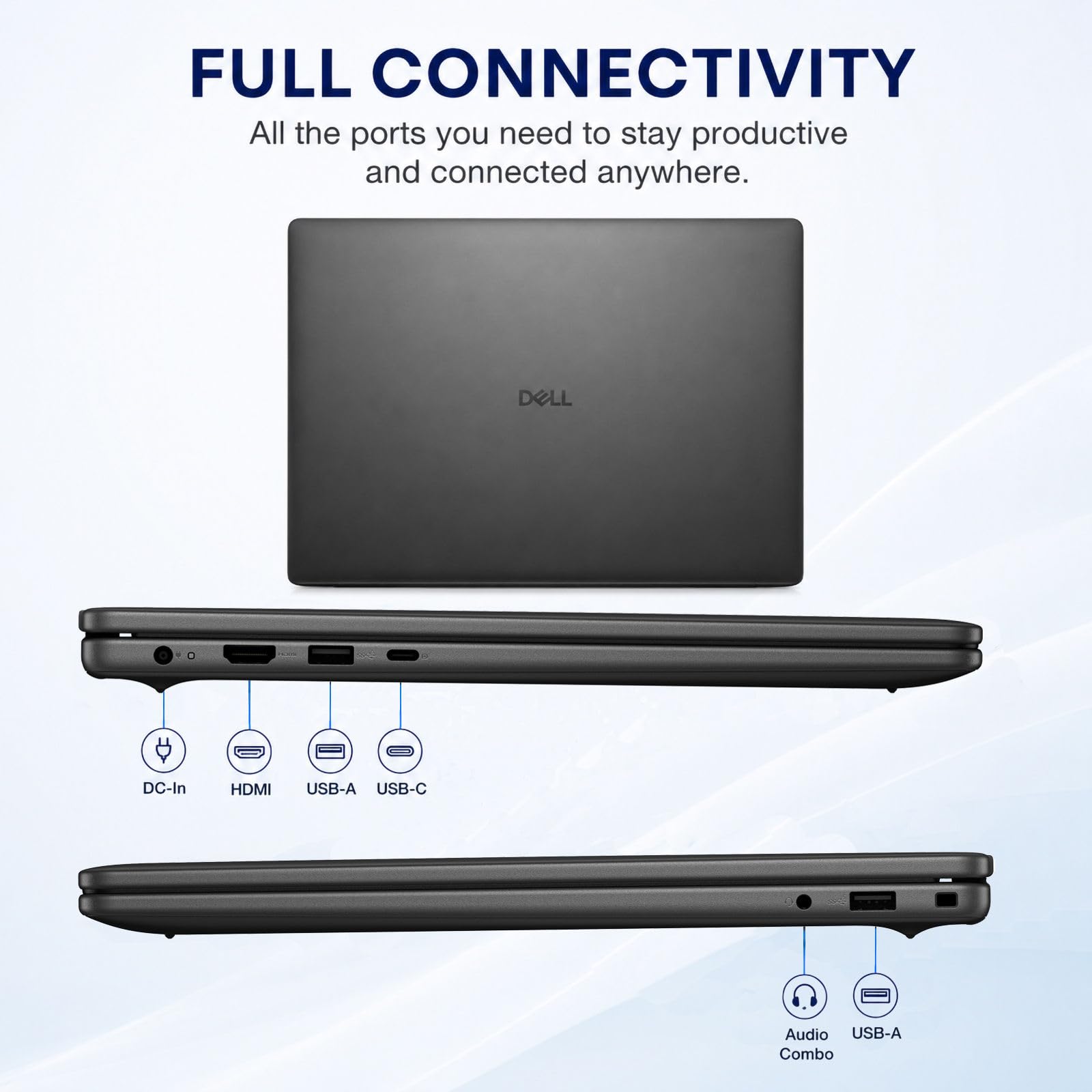 Amazon.com: Dell 16-inch Business Laptop – AMD Ryzen 7 250 8-Core