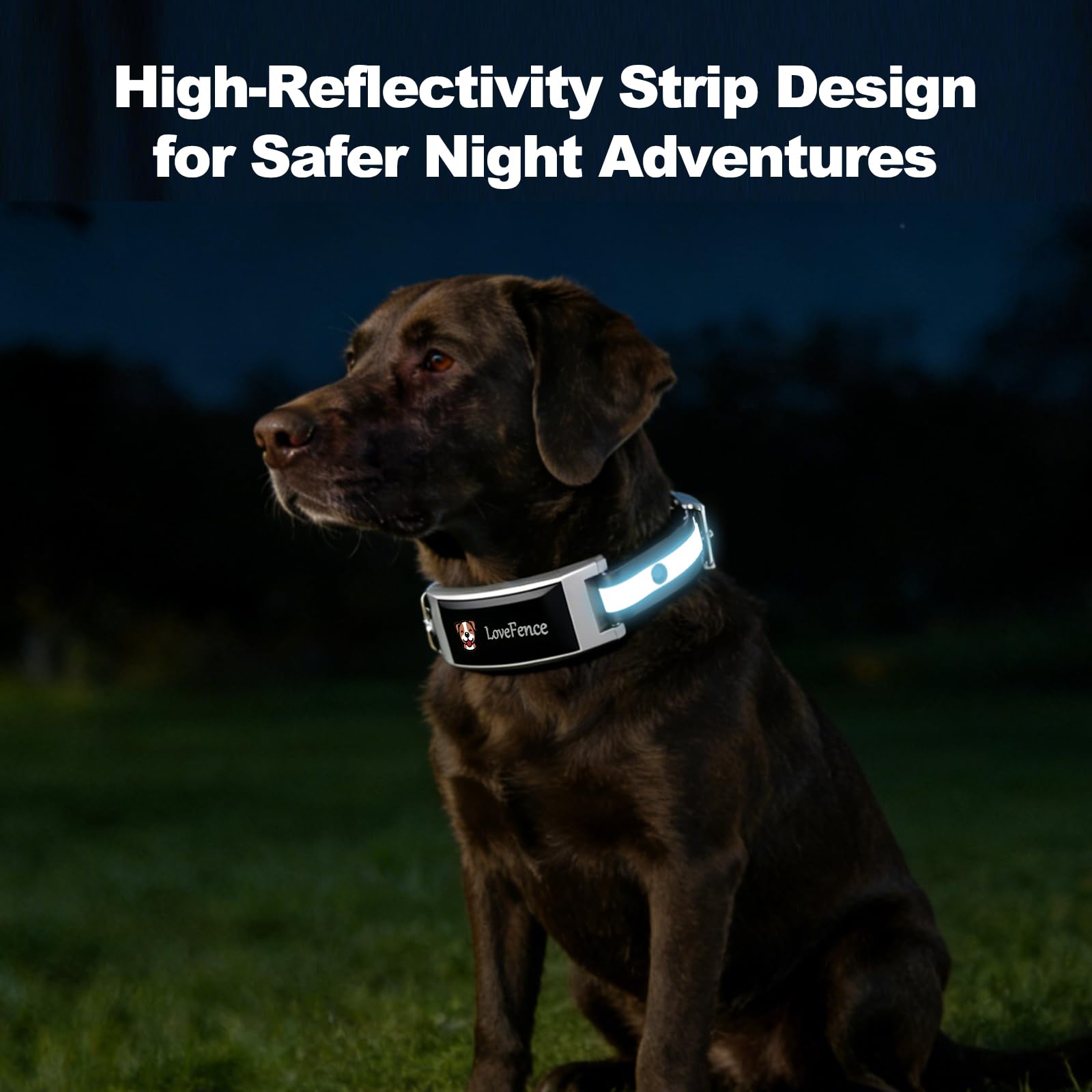 GPS Electric Dog Fence, Wireless Dog Fence, Subscription-Based System, Portable Fence for Outdoor Use, Rechargeable Waterproof Silicone Collar Adjustable for Dogs - image 8