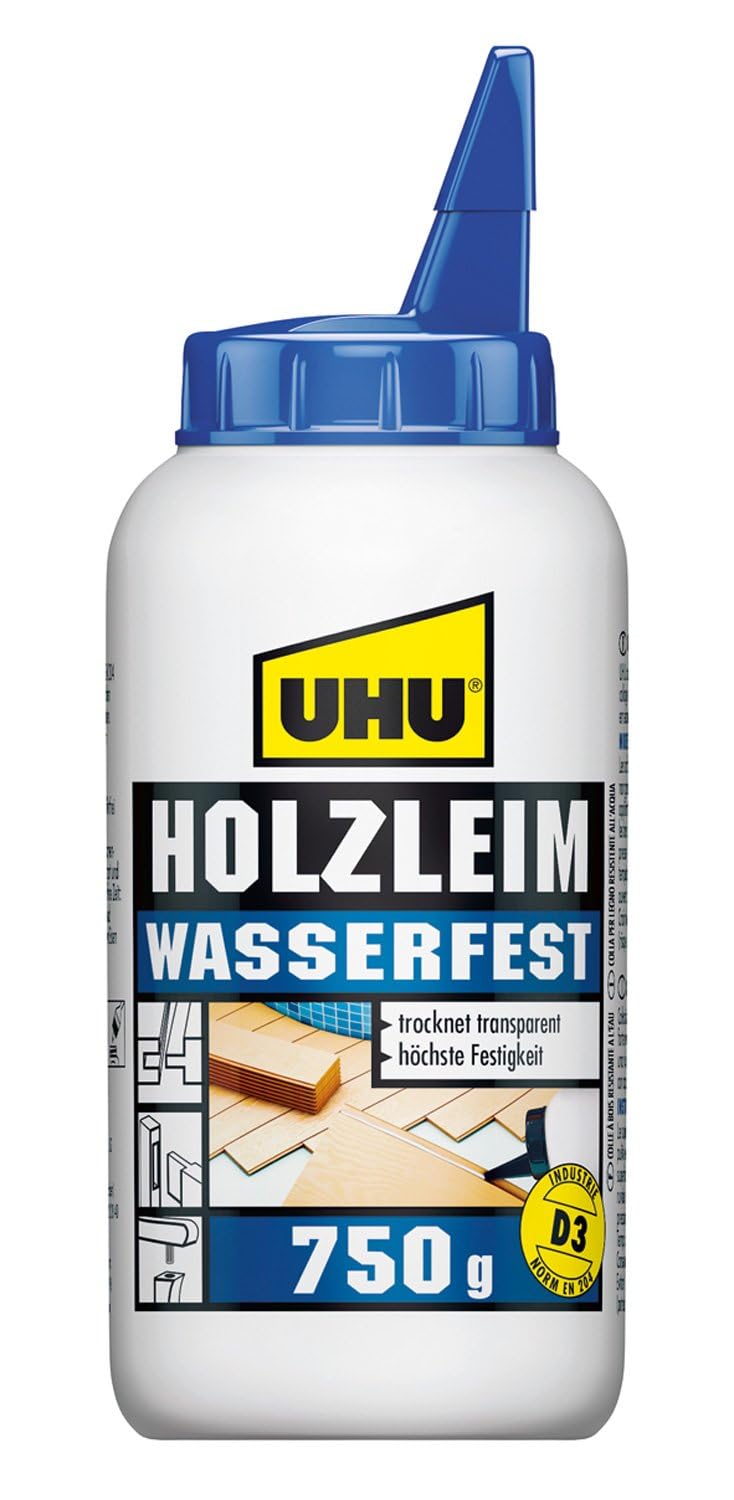 UHU Holzleim WASSERFEST, Flasche 750g