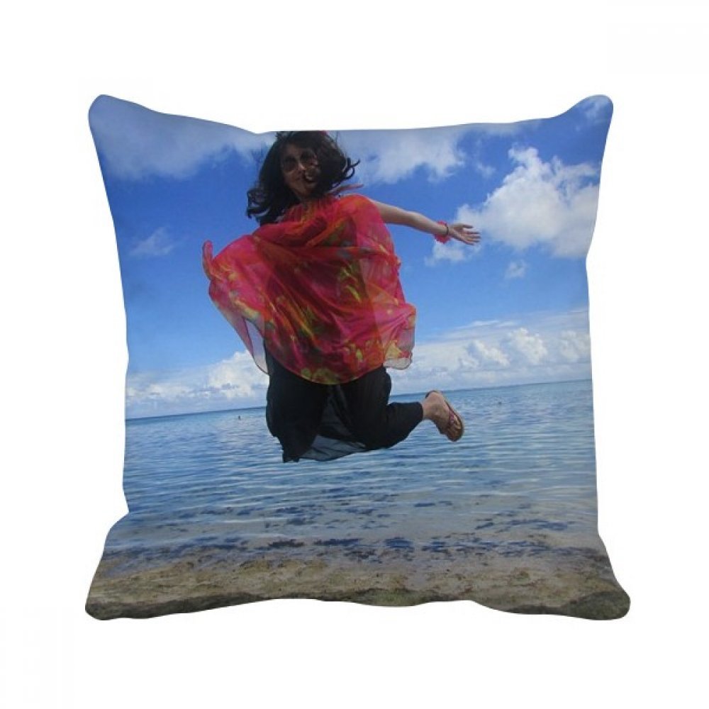 Coussin Wave Beach Ellie Yao 40x40 cm pour raviver un canapé terne