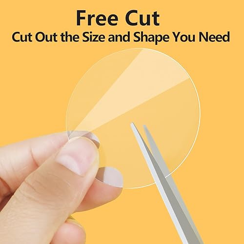 Miniatura 3 de COUMENO 25 piezas de cinta adhesiva de gel transparente de doble cara, lavable, extraíble adhesivo de doble cara para aula, manualidades, hogar,