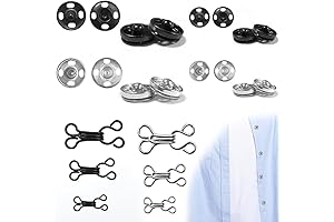 SourceTon's Closet Essential: 180 Pairs of Fasteners for Easy Wardrobe Customization