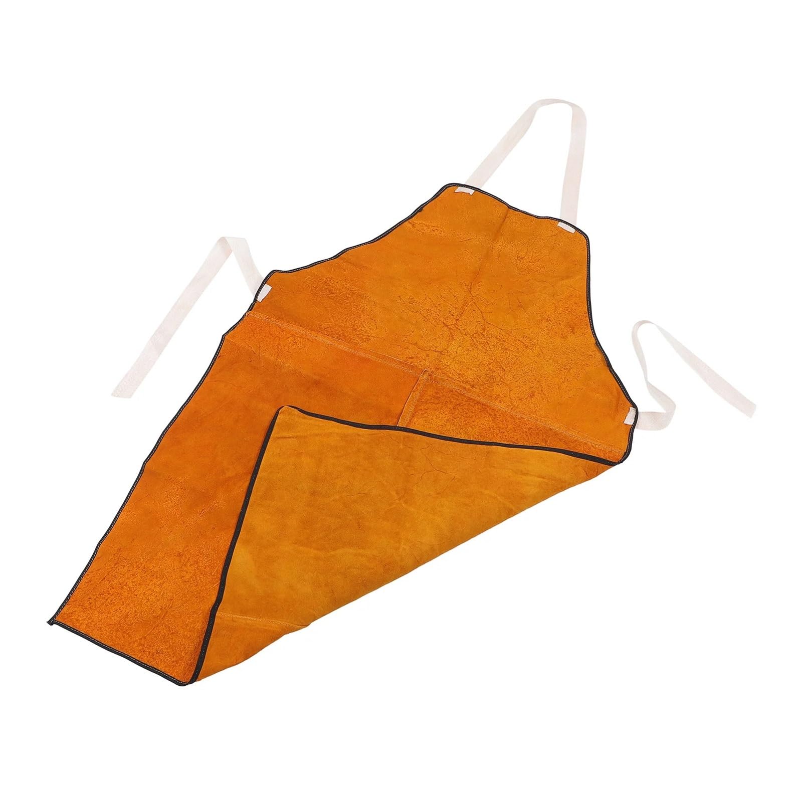 Tablier de soudage en Cuir résistant au feu Vêtements de Travail de soudage résistants Forgeron Hommes Bavoir en Cuir de Vache Soudeur électrique Flamme Chaleur Travail du Bois Imp