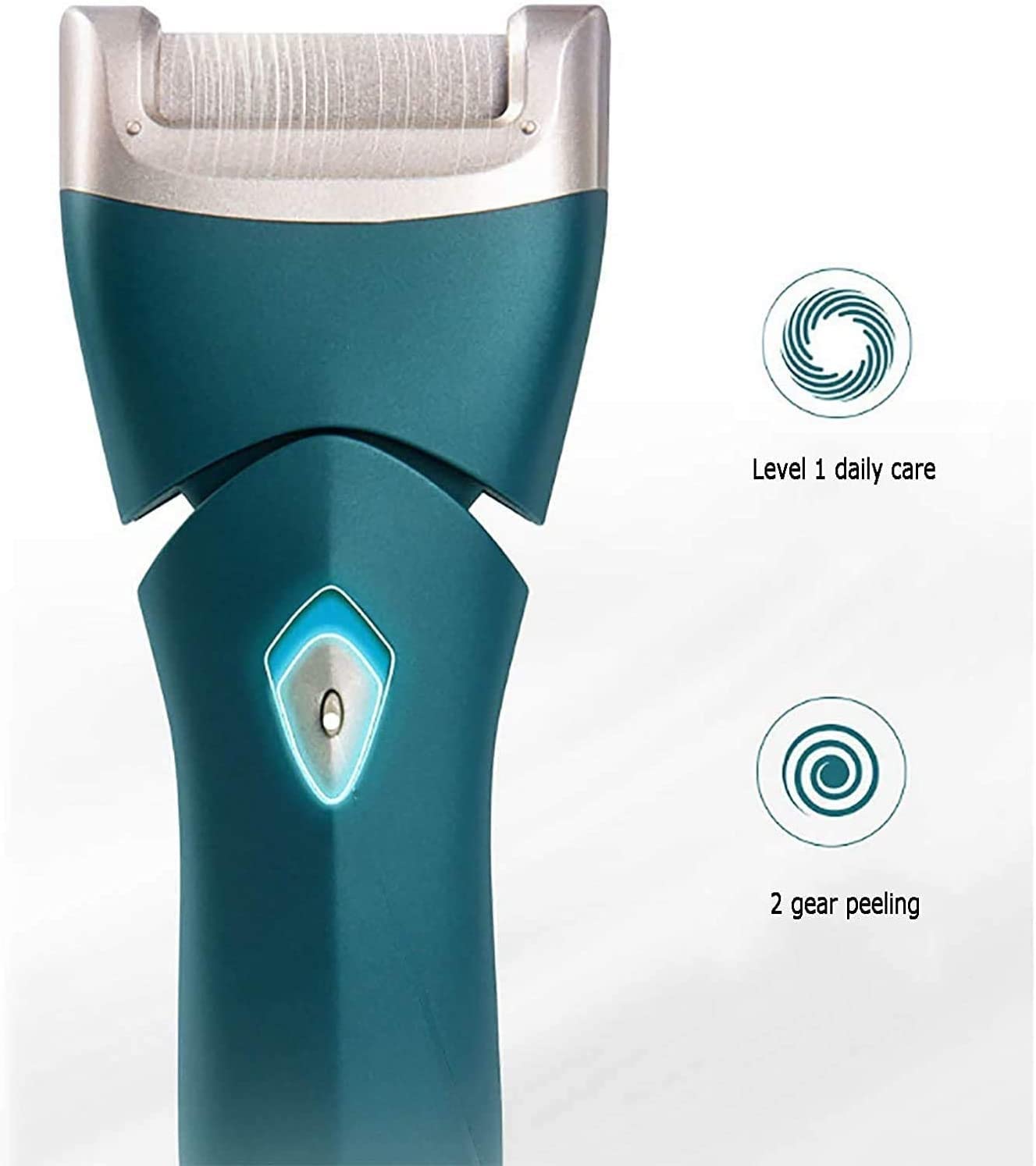 Scolo di Piede, rimozione del callo Elettrico, Strumenti di Pedicure Ricaricabili Kit di callo elettronico for Tacchi rotti e Pelle Morta, alimentata a Batteria