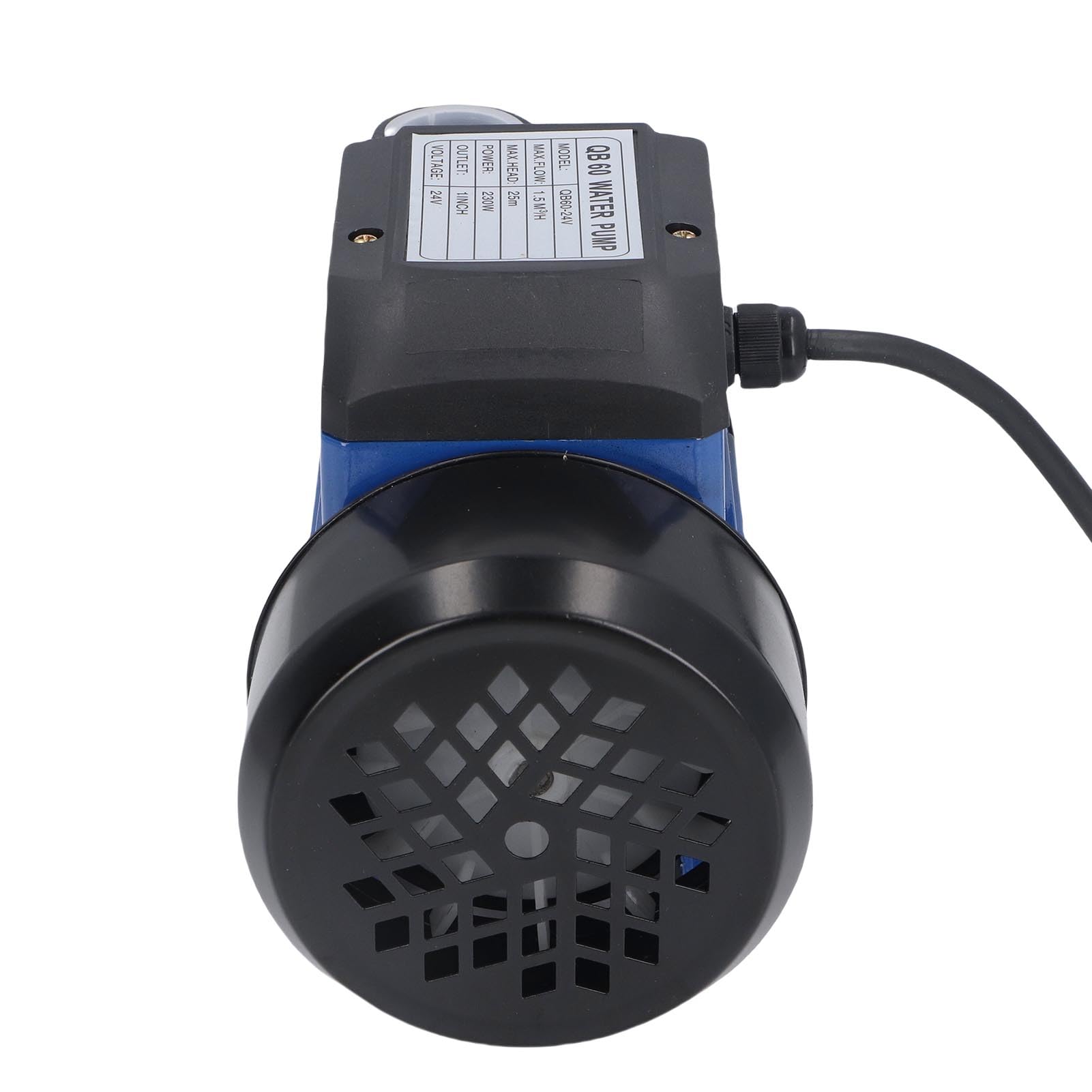 Marhynchus Bomba de Pozo Solar, Bomba de Transferencia de Agua de Aleación de Aluminio de Hierro Fundido, Cabezal de 25 M, 1,5 M3h, 230 W, Diseño de Rodamiento de Bolas Doble para Riego, Granja,