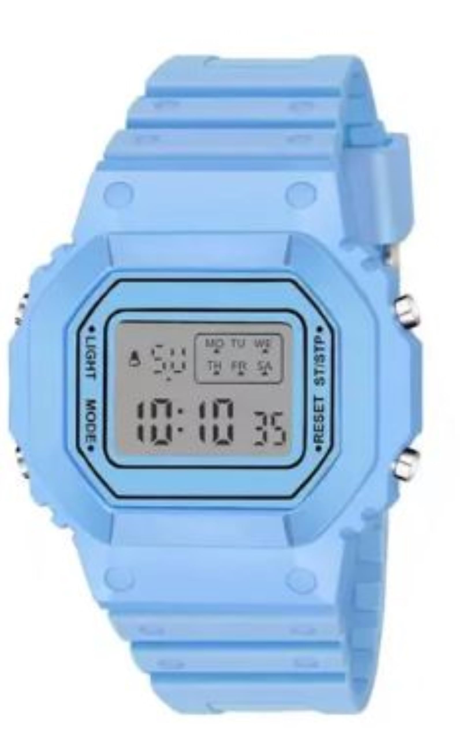 MVS | LED Digital Square | Wrist Watches | Day Date & Month | 12/24 Hrs Time | Alarm & Light | for Boys & Girls (SkyBlue) (B0CKJ4X2DH) Amazon Price History, Amazon Price Tracker