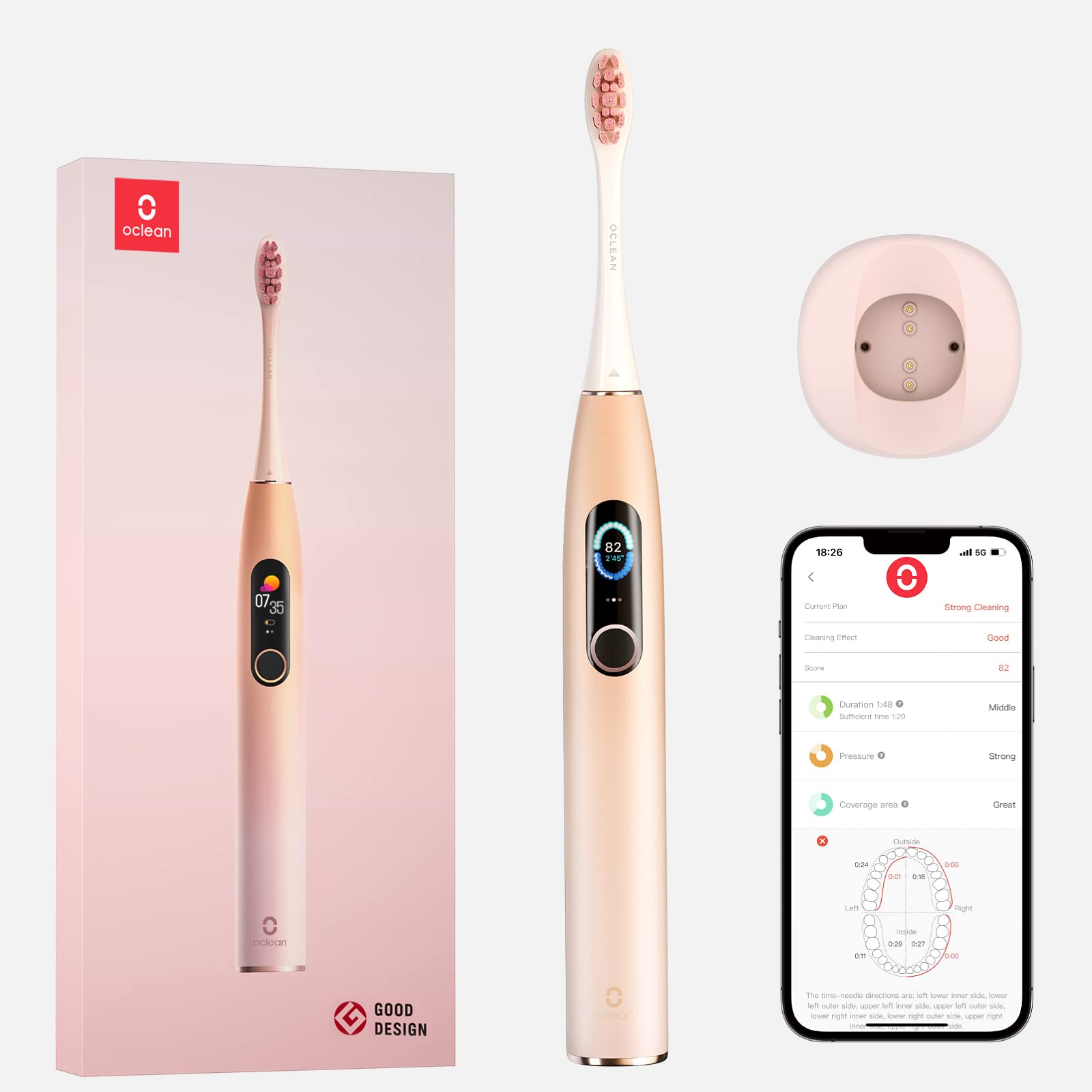 Amazon.co.jp: Oclean XProスマート電動歯ブラシの機能：毎分42,000