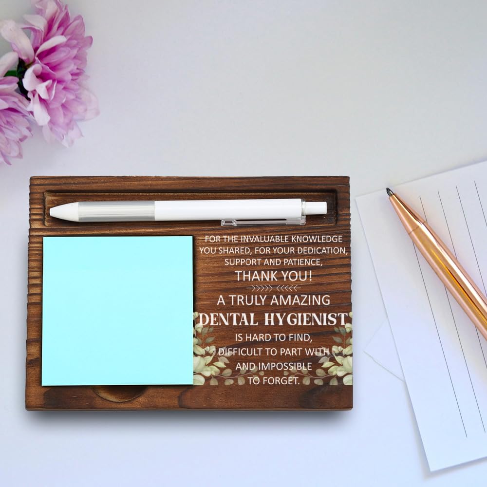 Organizer da scrivania per igienista dentale, regalo premuroso per professionisti dentali, decorazione per ufficio per igienisti, regalo motivazionale di apprezzamento, porta note adesive in