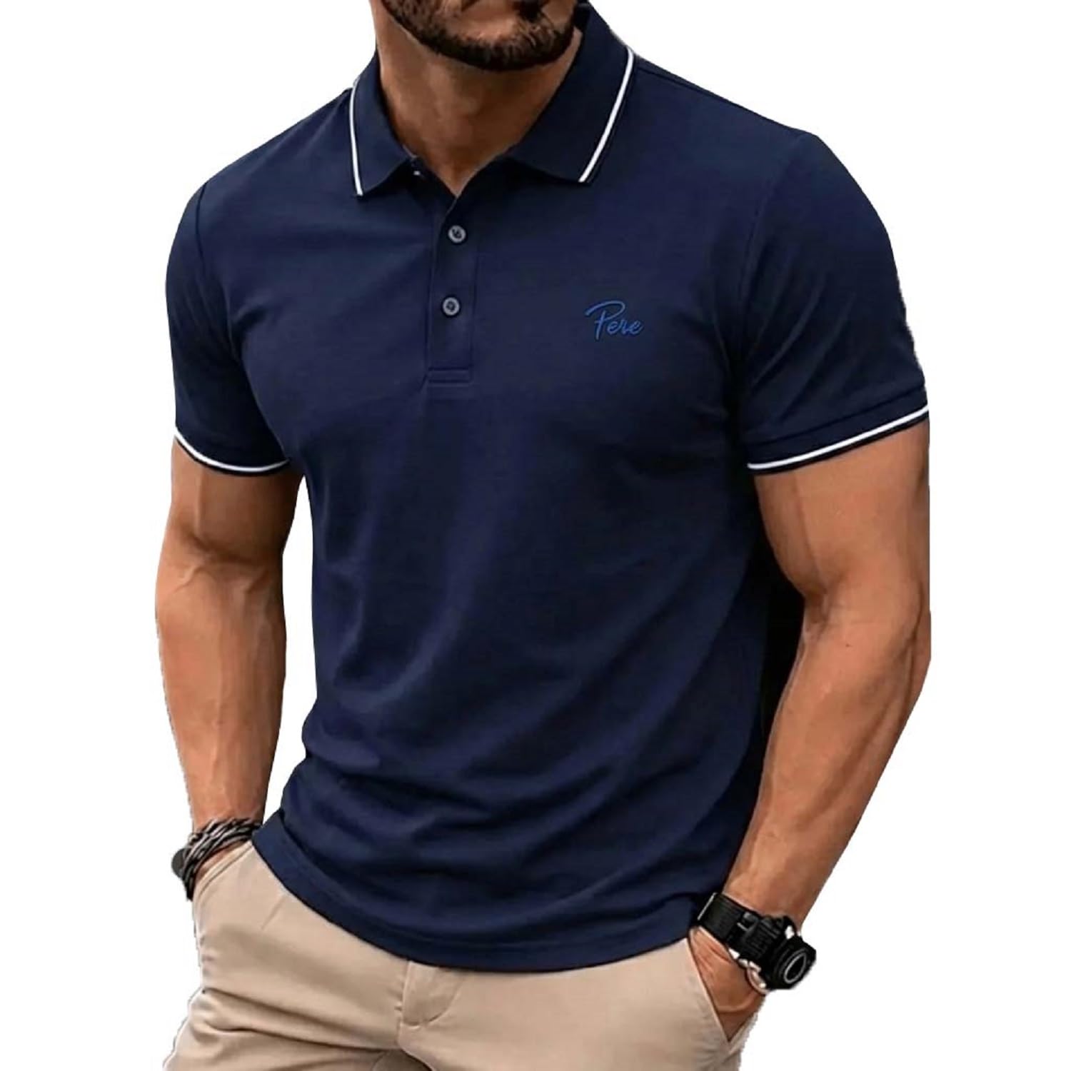 lymio Polo T Shirt for Men || T Shirt for Man || Collar T-Shirts Style Men (Packs Also Available) (105-108)-picture-19