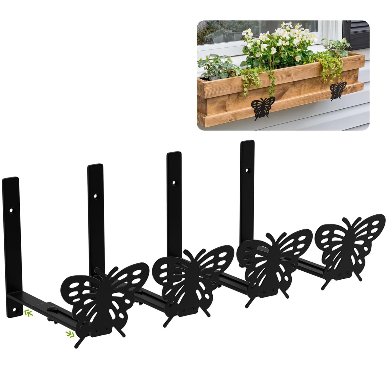 Crochet De De Fleurs D'extérieur Réglable Pour De De Balcon En Acier Carbone Et Caractéristiques Modulaires