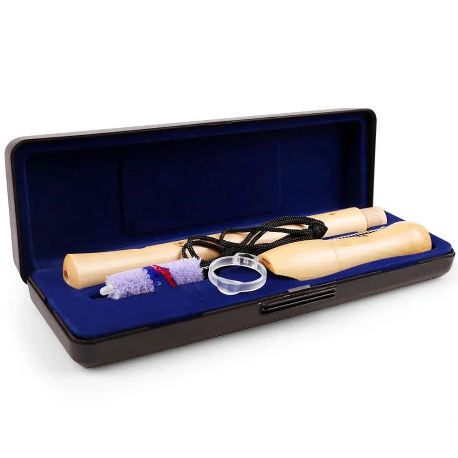 Flauto Dolce Verticale In Legno Soprano Tedesco Britannico 8 Fori | Il suono del flauto è brillante, morbido, bello e preciso.(Semi-wood)