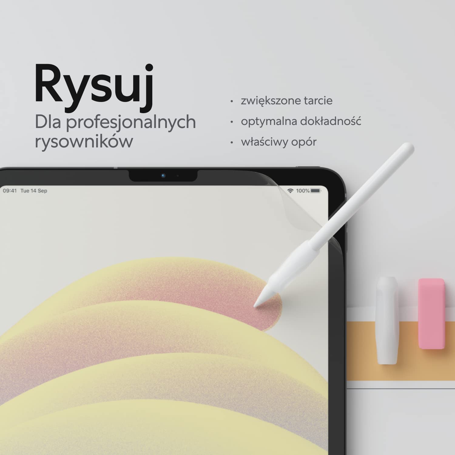 Paperlike 2.1 (2 sztuki) na iPad iPad Pro 13” (2024) - przezroczysta osłona ekranu do notowania i rysowania jak na papierze | (poprzednia wersja) zapewnia autentyczne wrażenie papieru