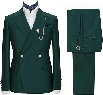 GATMSTZ Mens Suits Regular Fit 2 Piece Blazer Pants Party Wedding Evening Dinner