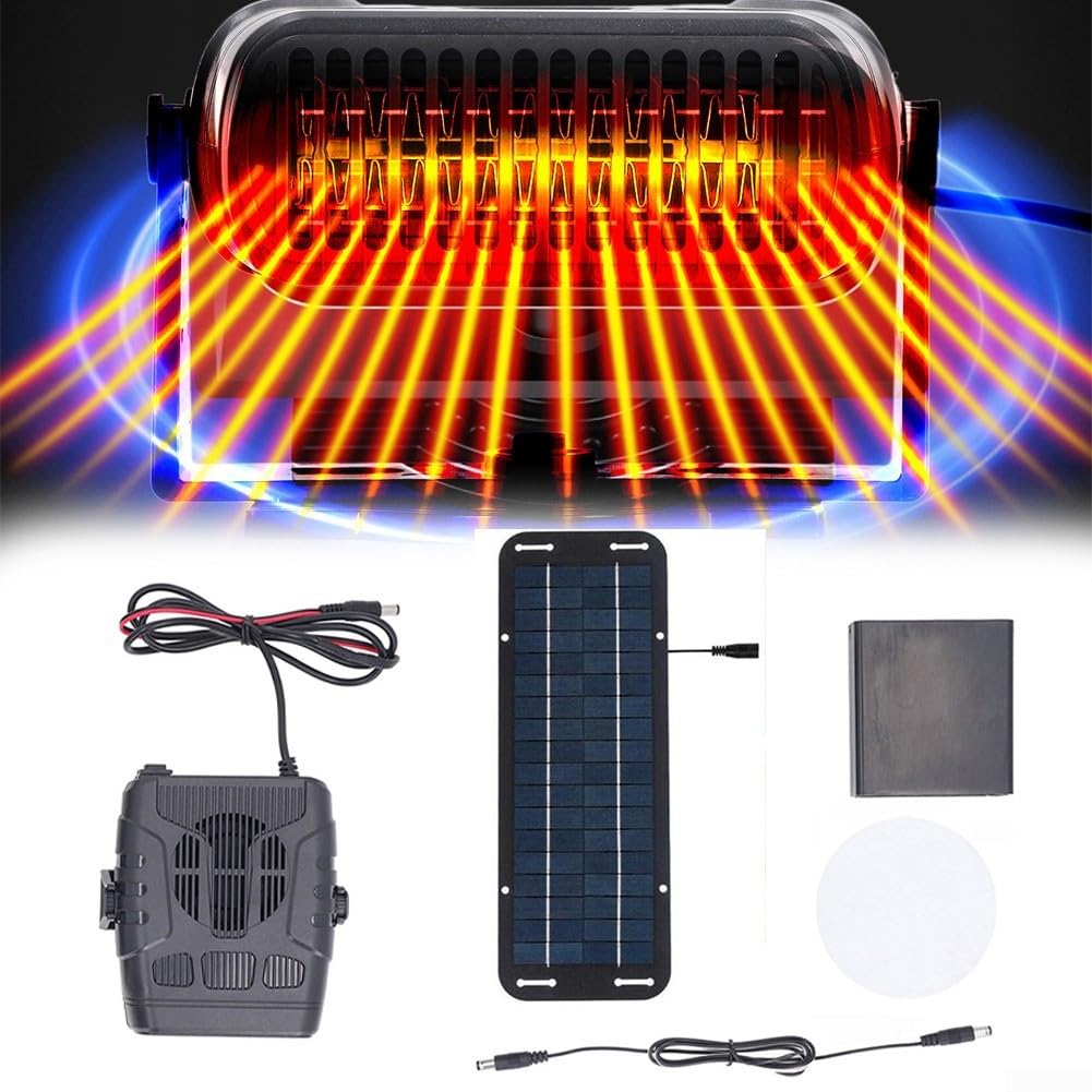Calentador de panel solar Plus, calentadores de invernadero, calentador de panel solar, calentador solar portátil con doble USB, calentador de panel solar para calefacción en seco, calentador de