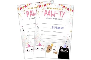 Gabby's Enchanted Dollhouse Invitation Cards for Birthday Parties