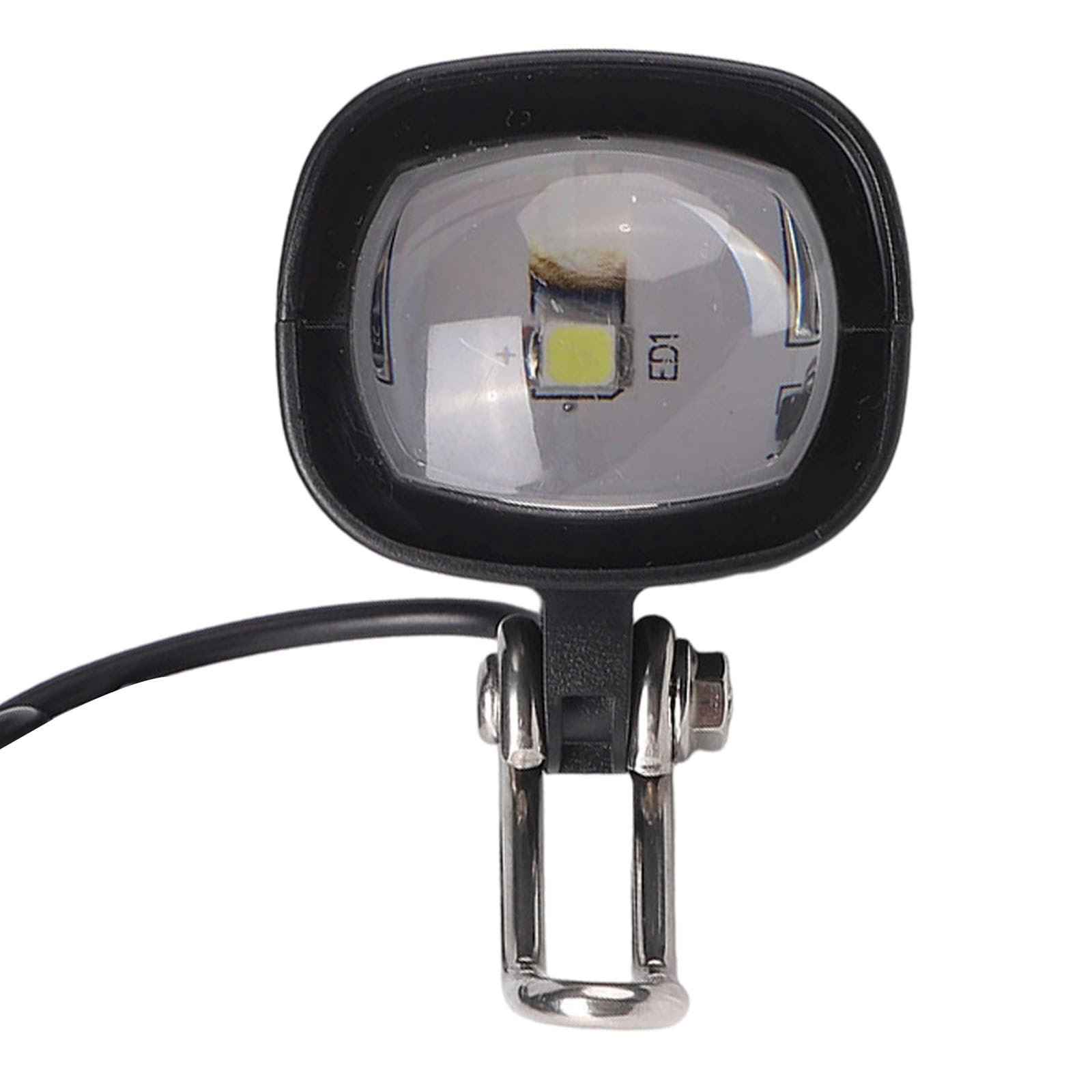 Fanale anteriore a LED per bicicletta elettrica, 36-60 V, in ABS, impermeabile, con corno per e-scooter per e-bike, compatibile con collegamento a 3 linee