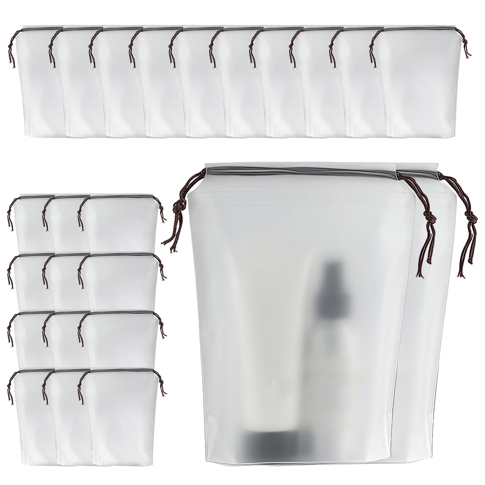 Buxuaaaa 11.8x15.7inch Dustproof Drawstring Shoe Organizers Pouches Easy to Carry Travel Essential Storage Bag 24Pieces Shoe Dustproof Pouches