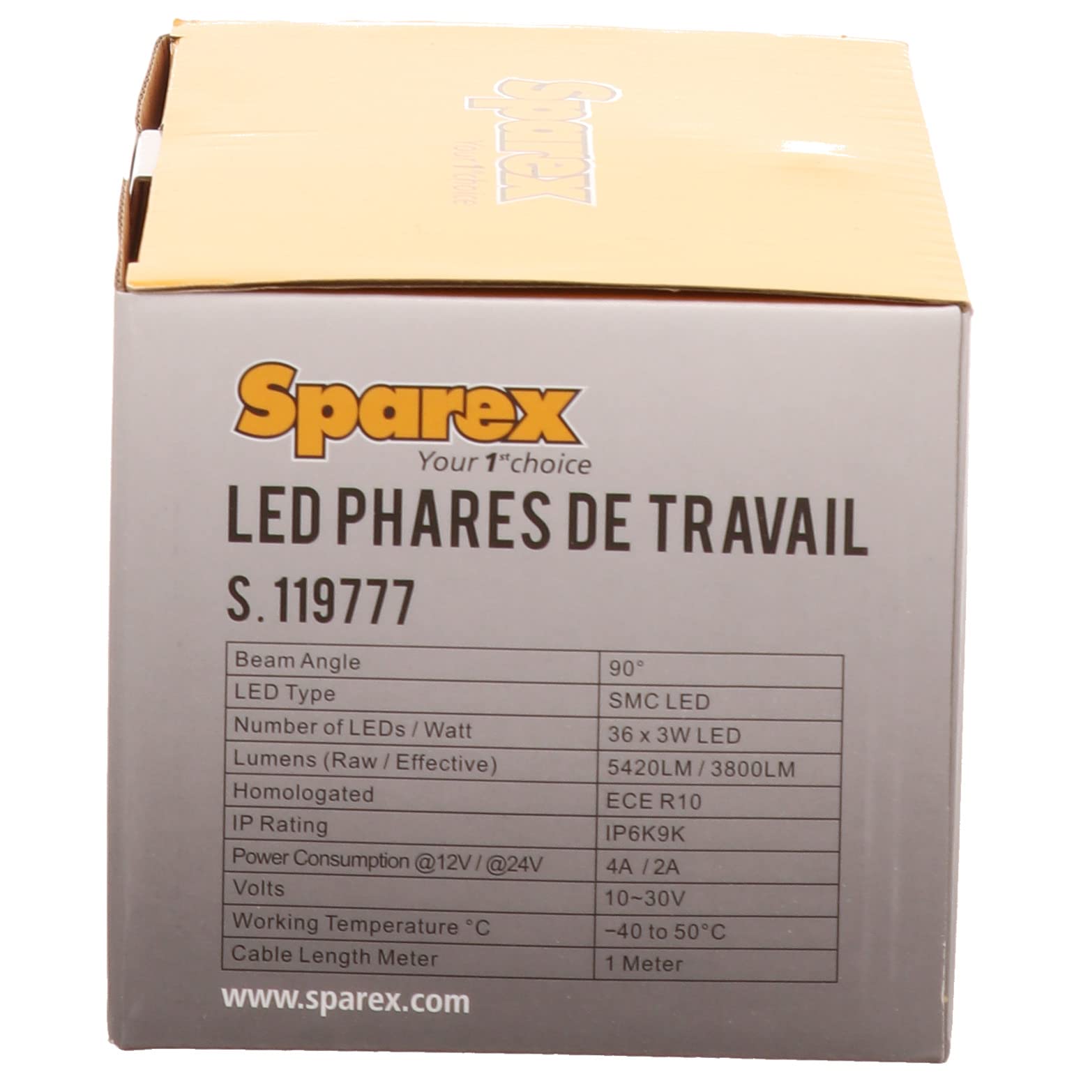 Faro de Trabajo LED Fendt/Universal, 72W - 5420 Lúmenes