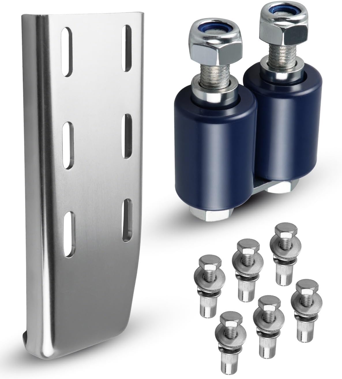 Upper Roller Bracket Kit 13-04387 with Rollers and Hardware Fit for Peterbilt 379, Either Driver or Passenger Side Roller Bracket Kit Replace 13-04391 13-04667 13-04403