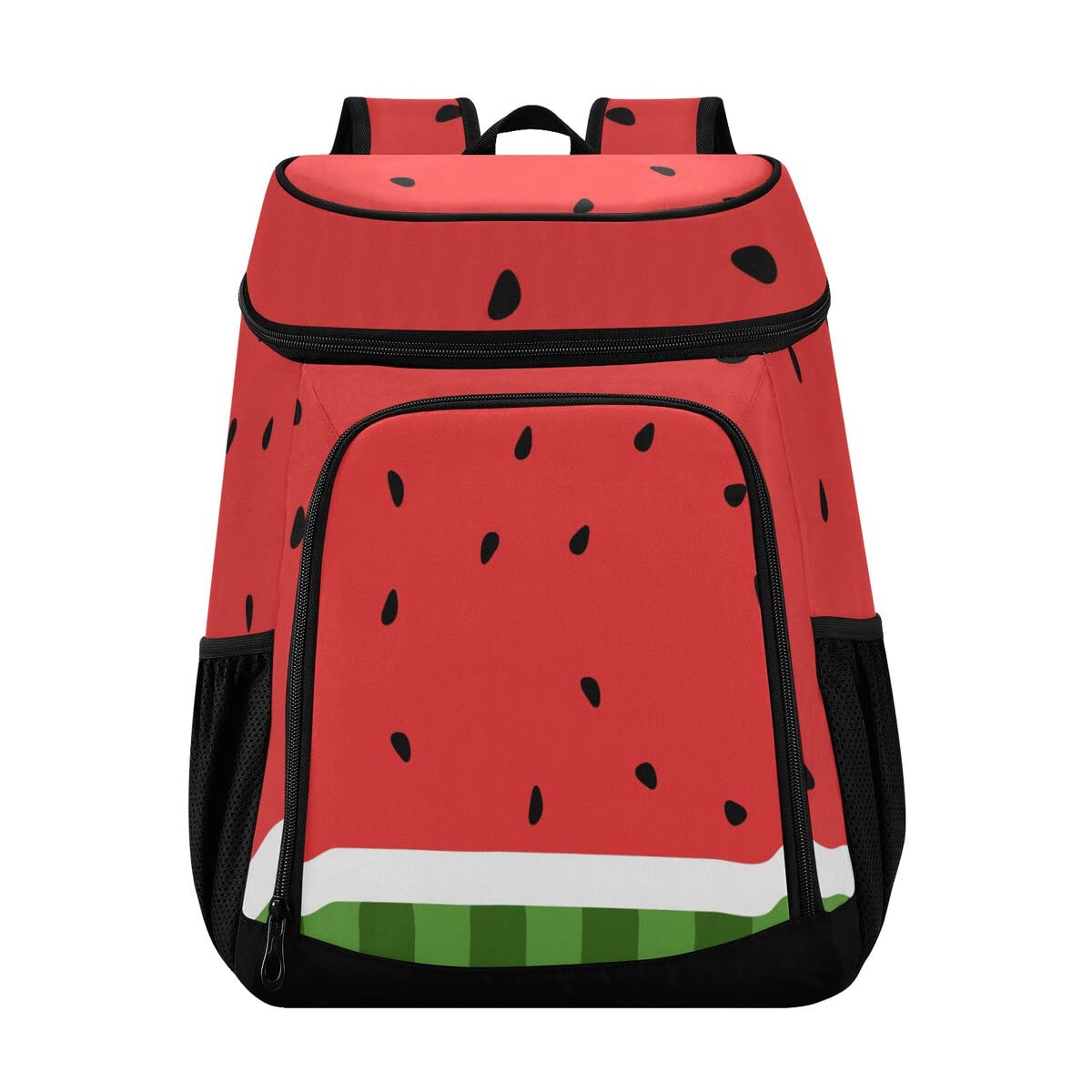 Watermelon Sedds Cooler Backpack Leakproof Backpack Cooler Insulated Lunch Cooler Bag 30 Cans Camping Coolers for Men Women