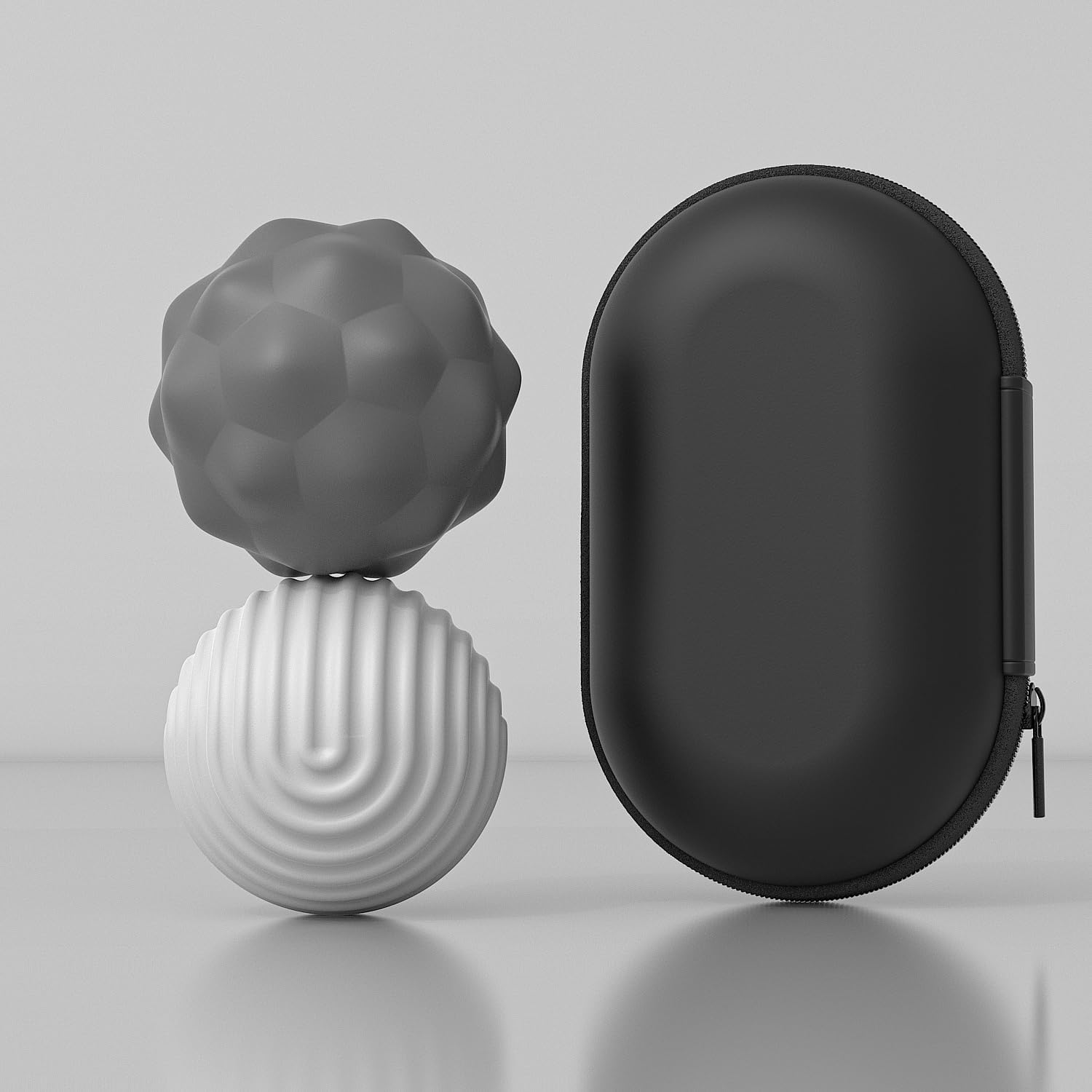 Silicone Magnetic Stress Balls Fidget Toys,2Pcs Large Attraction Textures Sensory Balls with Silicone Shell for for Adults,Silent Fidget Toys for Men,Teen (Grey) - Image 9