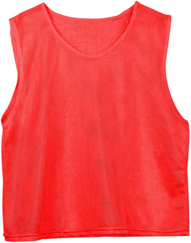 Toyvian 6 Pack Kids Football Practice Vest Breathable Mesh Tank Top Youth Pinnies Boys Girls Training Vests