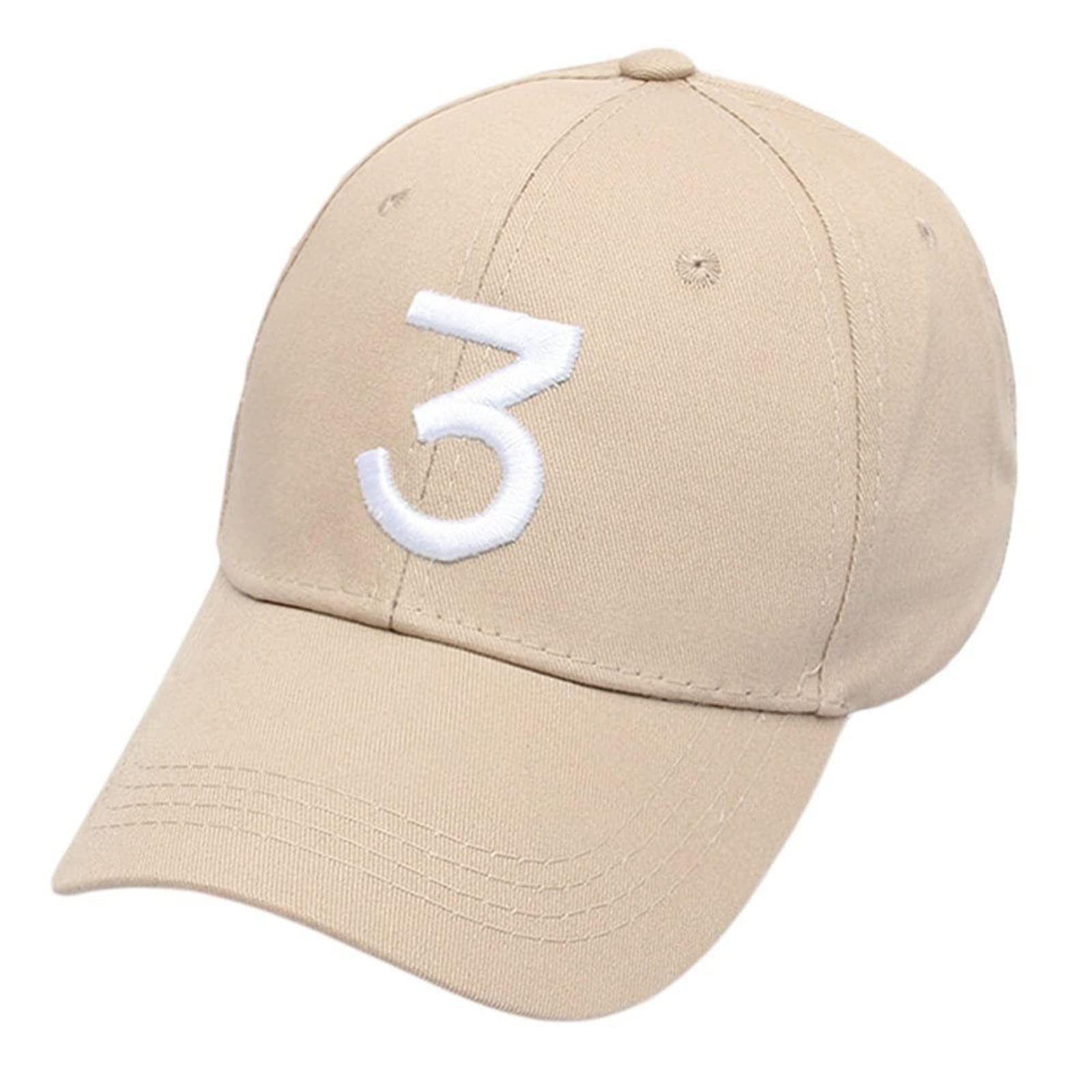 Chance Rapper Baseball Hat Embroider Number 3 Caps Cool Hip Hop Rock Fashion Classic Hats with Adjustable Strap