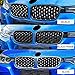 Dasbecan Front Grille Kidney Titanium Black Grill Replacement Compatible with BMW F30 F31 F35 2012-2018