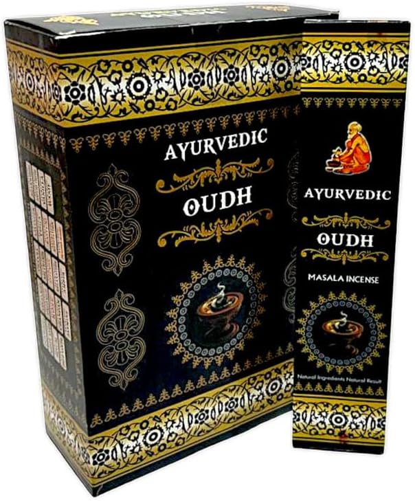 Ayurvedic Palo Santo Masala Incense Joss Stick Natural Handmade Agarbatti Hand Rolled Moulded Bamboo Stick Agarbathi 12 Pack 15 gm