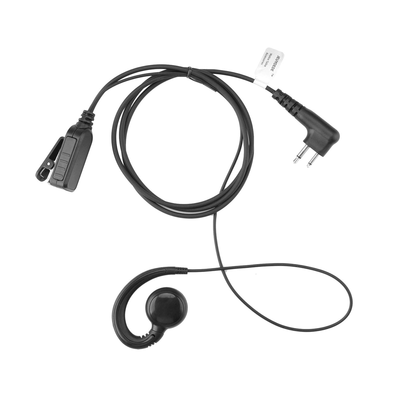 JEUYOEDE XU2600 C Shape Swivel Earpiece Surveillance Headset PTT/Mic Compatible with Motorola Radio HKLN4599 hkln4604 HKLN4604
