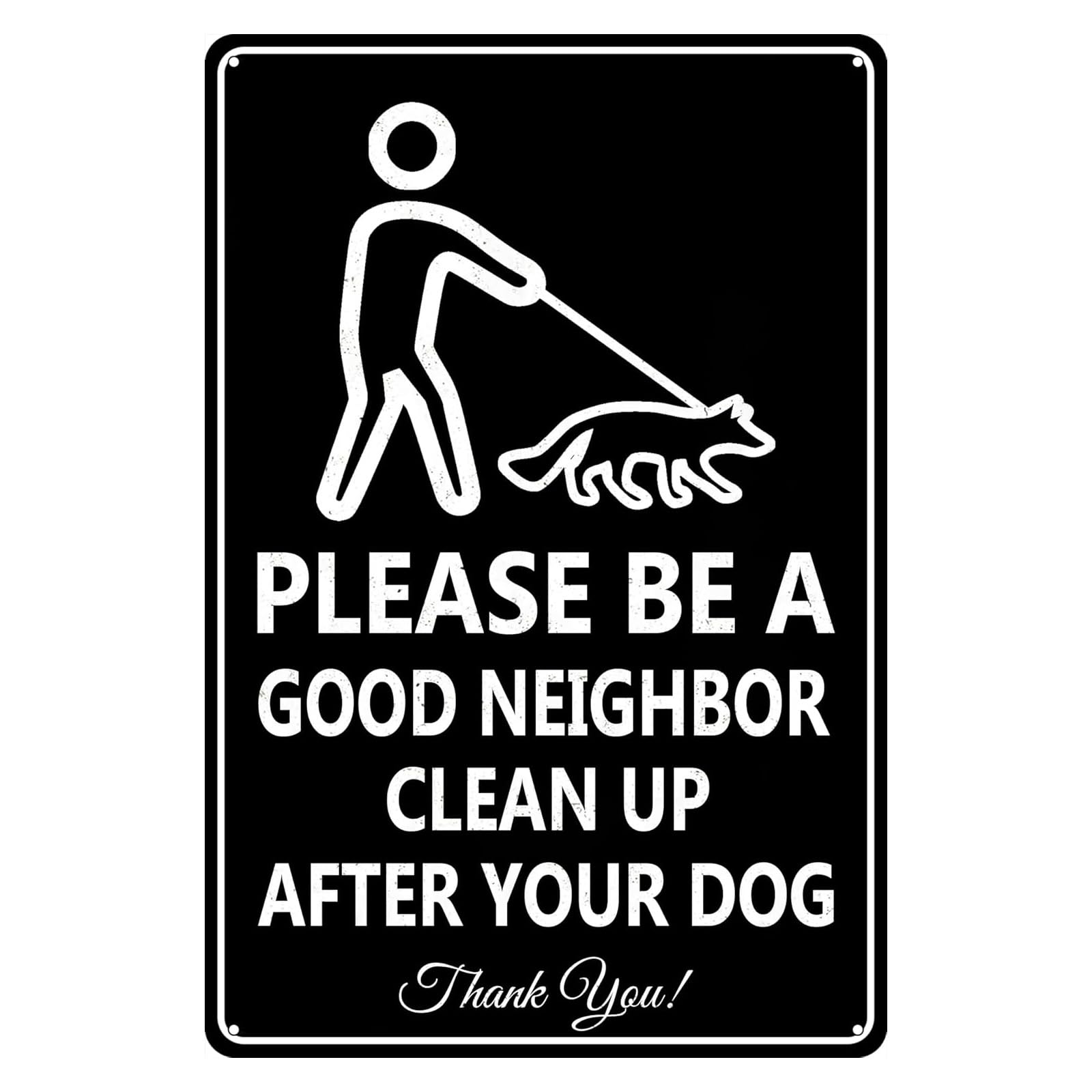 Civilized Pet Raising Vintage Metal Sign Community Public Morality Tip Retro Wall Decor for Home Garden Outdoor Area 8x12 Inch