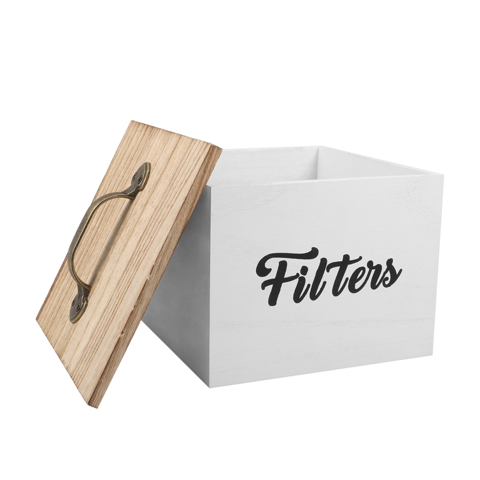 LABRIMP Caja de Madera con Tapa para Almacenamiento Organizado de Infusiones y Pequeños Objetos Caja Apilable para Cocina Hogar y Oficina Diseño Elegante y Portátil