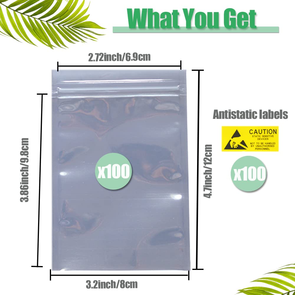 VENDITA* Borsa A Blocco Antistatica Con Cerniera 7"" X 9"" 4 - Foto 5