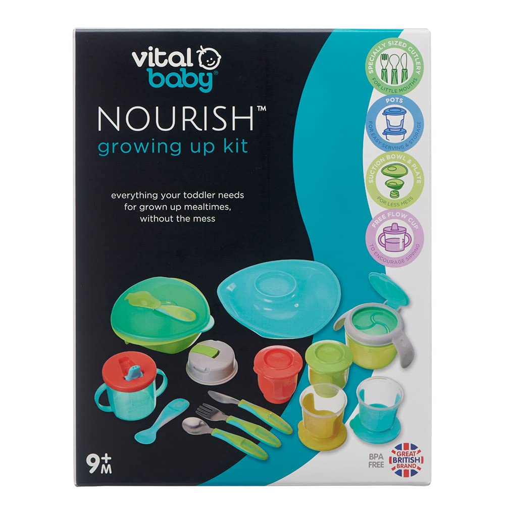 Vital BabyNOURISH Growing up kit, POP, Toddler Feeding Set