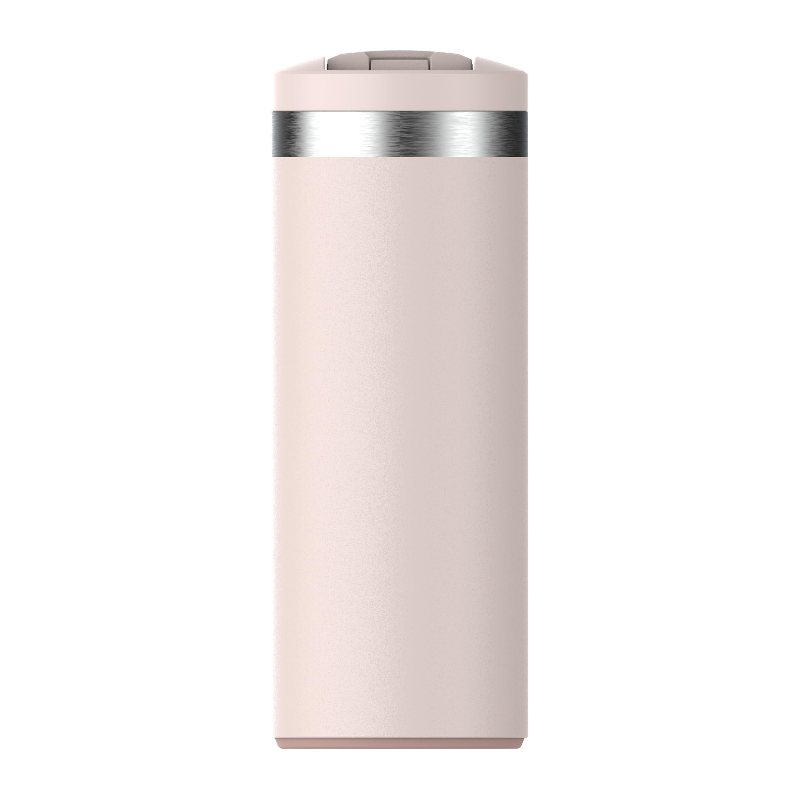 STANLEY Aerolight Transit Taza de Viaje 0.35L - Mantiene 4 Horas Caliente - 6 Horas Fría - Apta para Lavavajillas - Antigoteo - Compatible con Portavasos de Coche - Rose Quartz