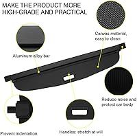 Vista 495 de Powerty Cubierta de Carga para Accesorios Kia Sportage 2023-2025 2026, Textura de Lona Cubierta Retráctil para Maletero Trasero de Carga de Equipaje